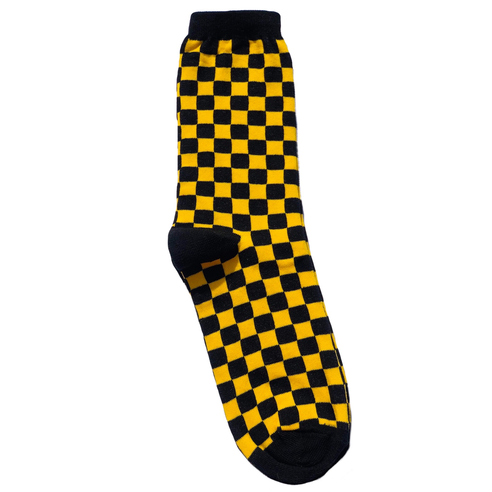 Medias Cuadriculadas Amarilla