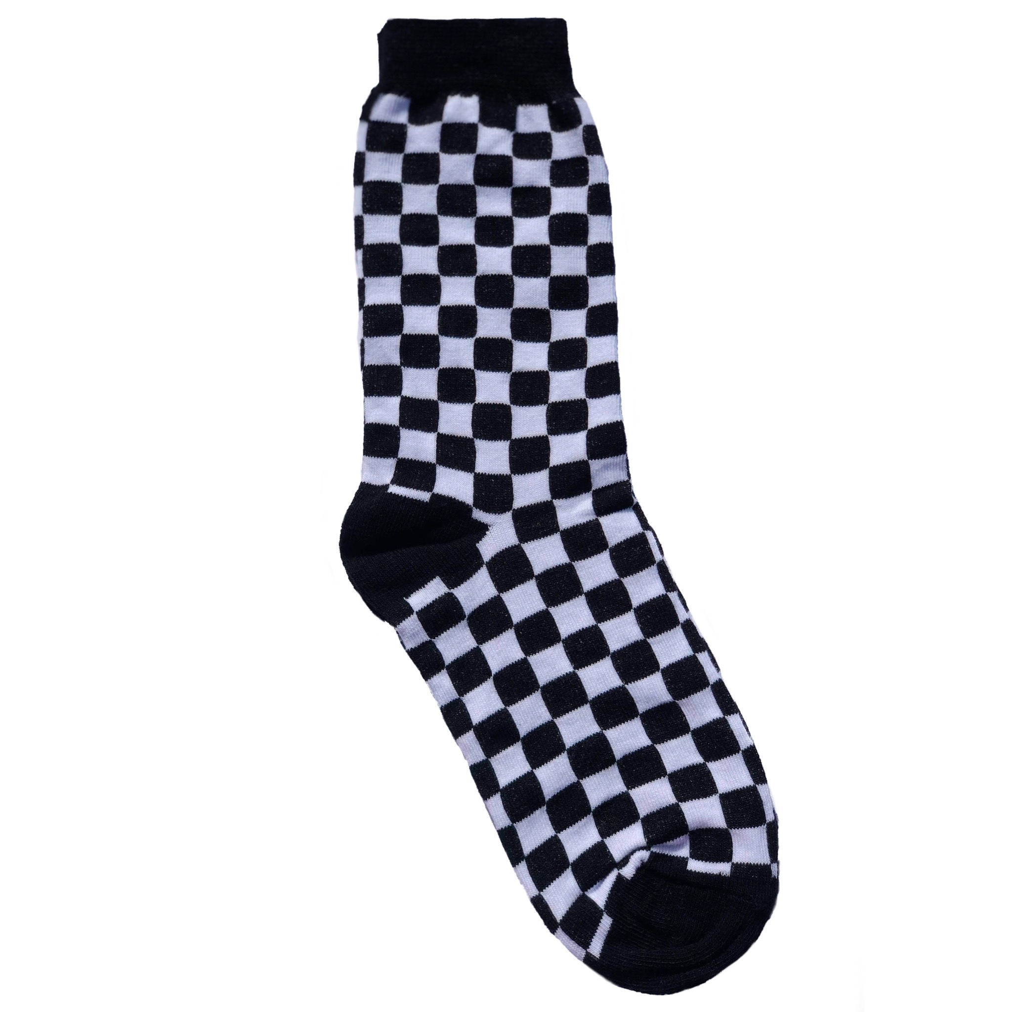 Medias Cuadriculadas BYN