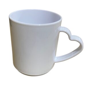 Taza Plástica con Asa Corazón