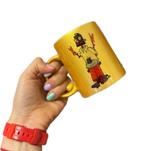 Taza Homero "Trabajo muy duro"