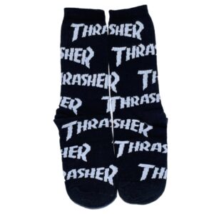Medias Thrasher Negra y Blanca