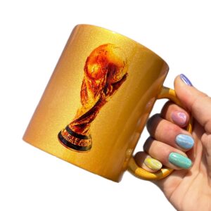Taza Glitter dorada "La Copa♥"