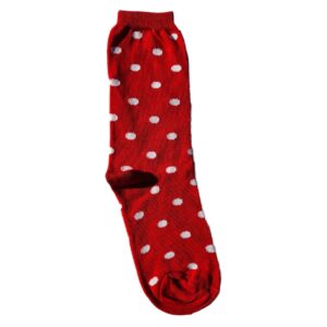 Medias Rojas Puntitos Blancos