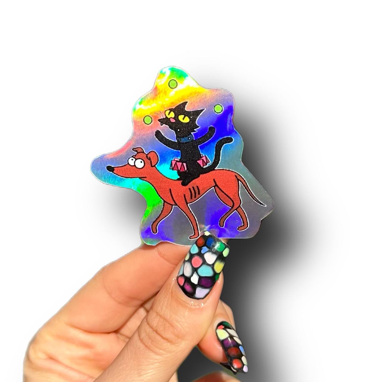 Sticker Bola De Nieves & Ayudante De Santa