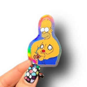 Sticker Homero Pizza