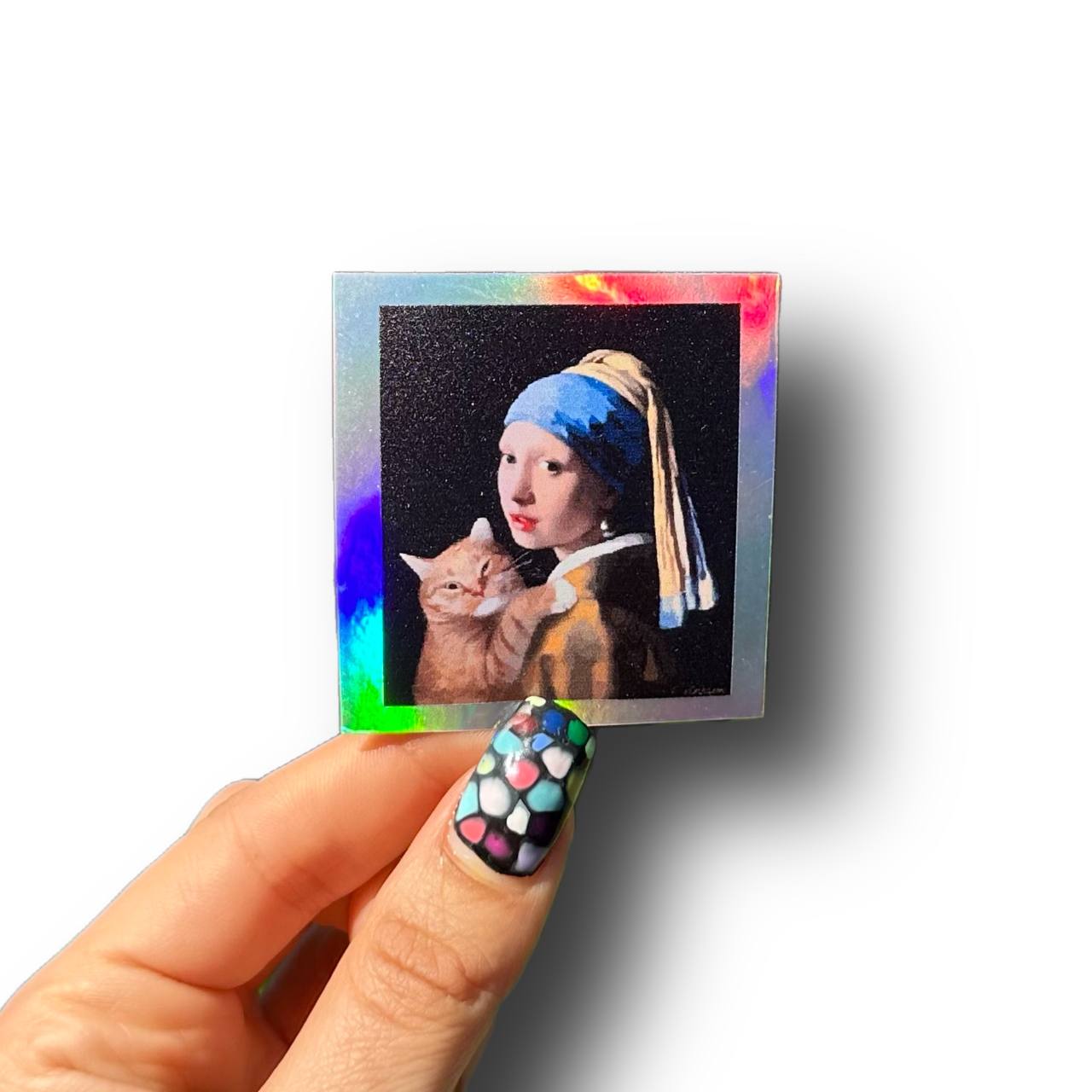 Sticker La Joven De La Perla & The Cat