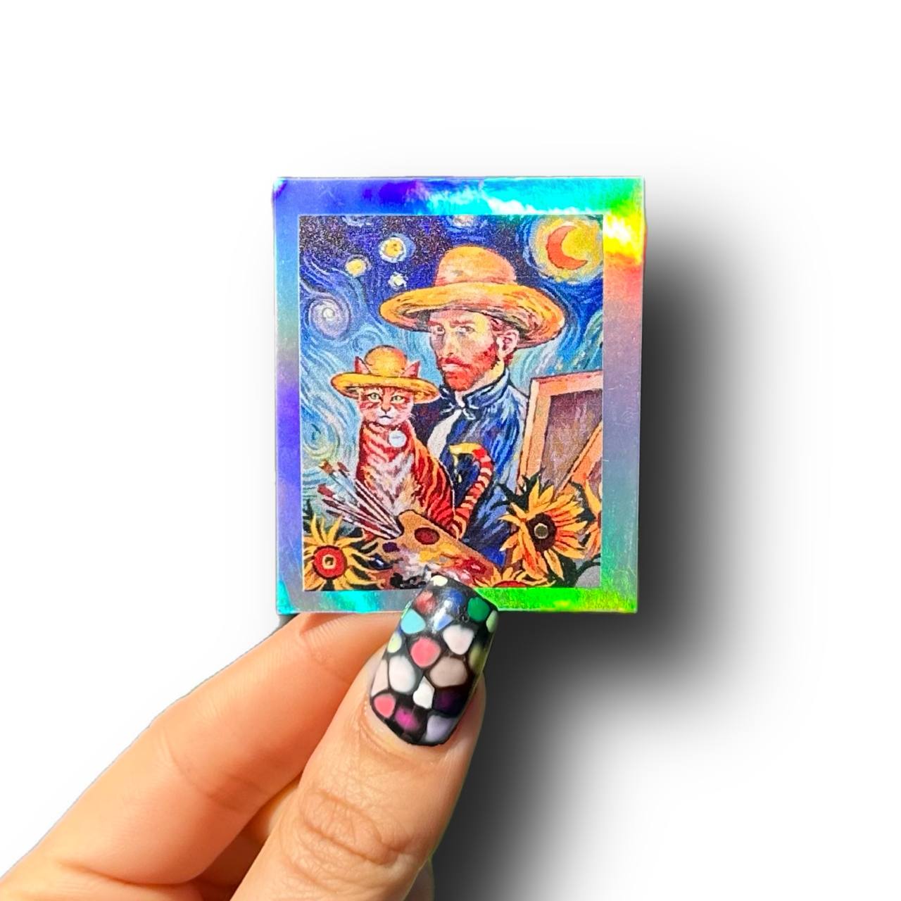 Sticker Van Gogh Cat