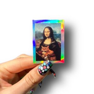 Sticker Mona Lisa & Cat