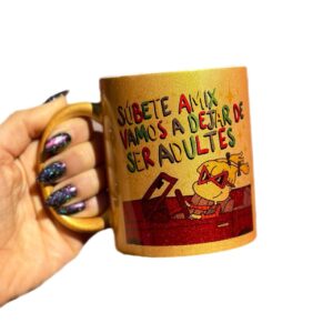 Taza Glitter dorada Angelica (Rugrats)