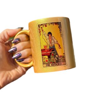 Taza Glitter dorada Sandro