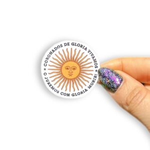 Tatuaje temporal "Coronados de gloria vivamos"