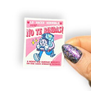 Tatuaje temporal "No Te Rindas"