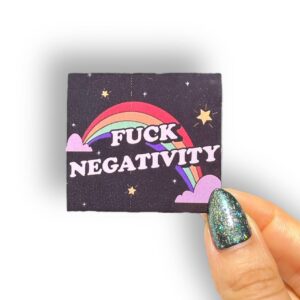 Tatuaje temporal Fuck Negativity