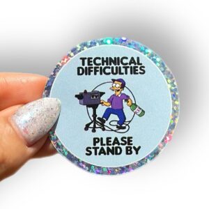 Sticker Technical Difficulties (Simpsons)
