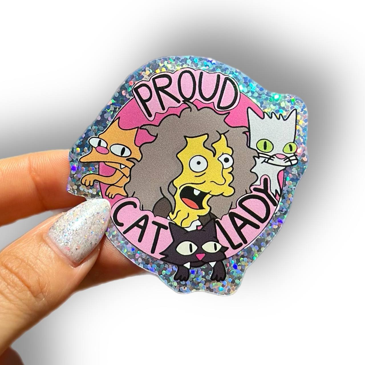 Sticker Proud Cat Lady (Simpsons)
