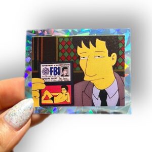 Sticker Simpsons Fbi Mulder