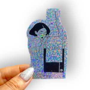 Sticker Lady Wine