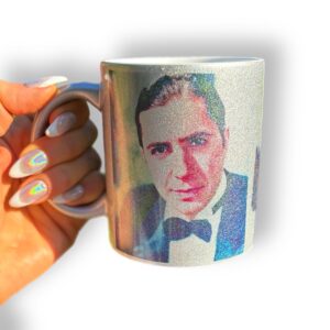 Taza Glitter Plateada Gardel