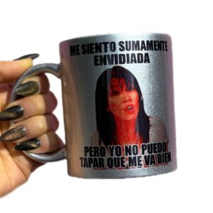 Taza Glitter Plateada Marixa Balli