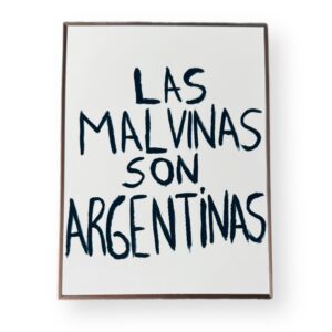 Cuadro 15x20 Doble Cara - “LAS MALVINAS SON ARGENTINAS”