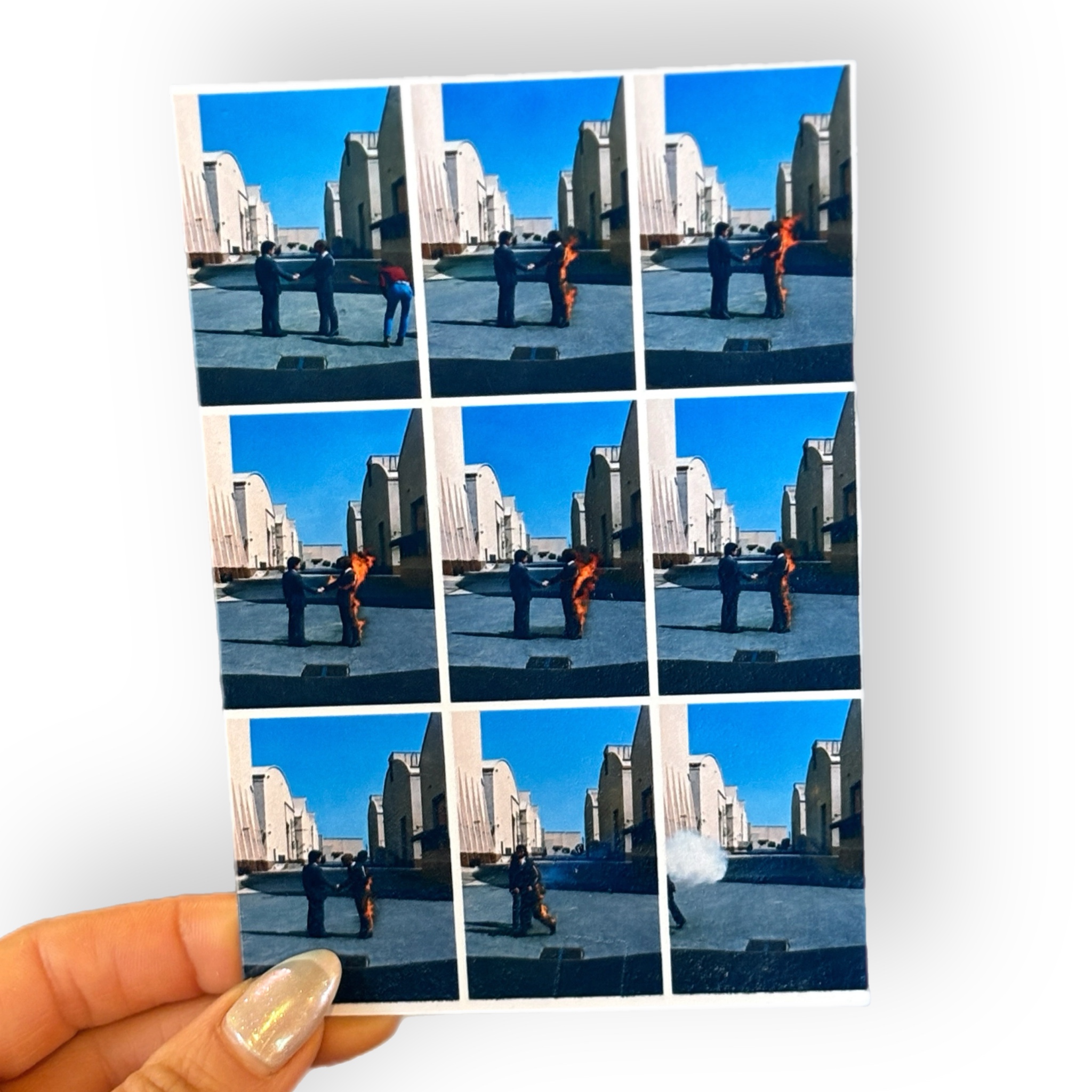 Placa Aluminio 10x15cm – Wish You Were Here – Pink Floyd