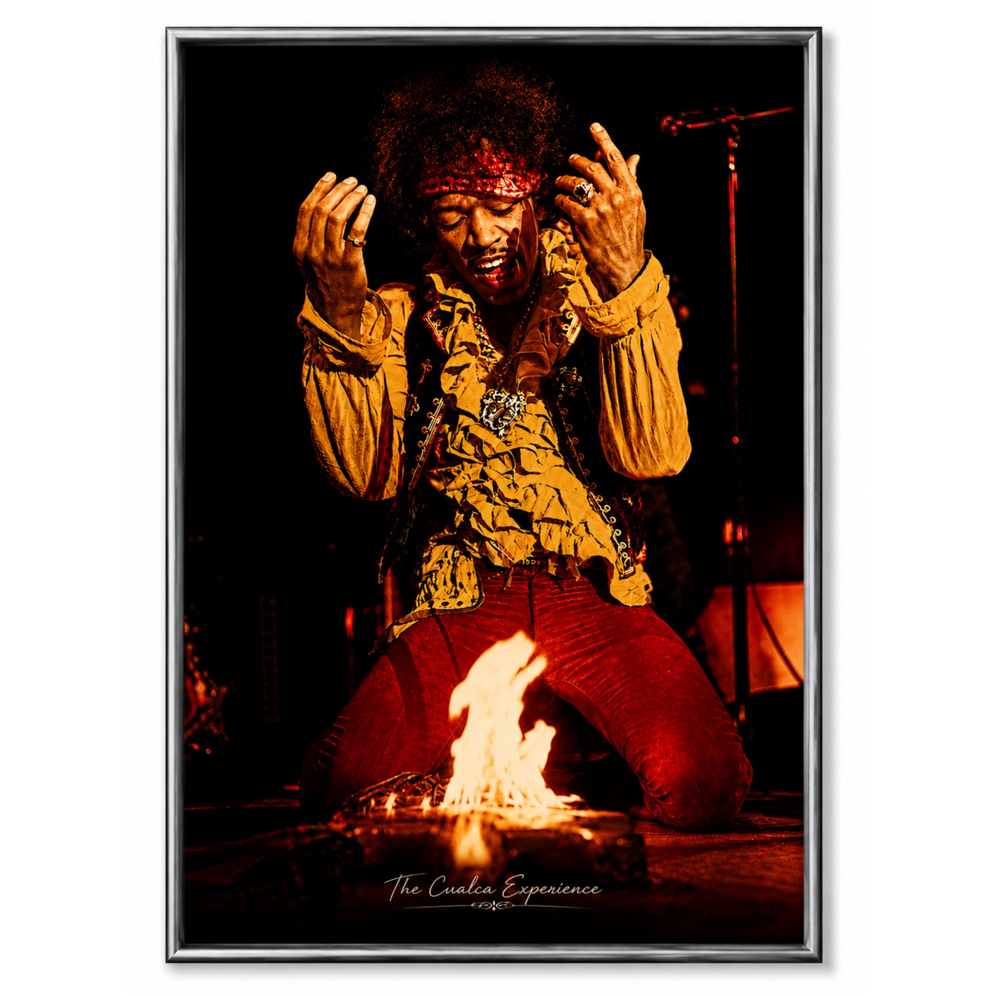 Cuadro 15x20 - Jimi Hendrix Fire