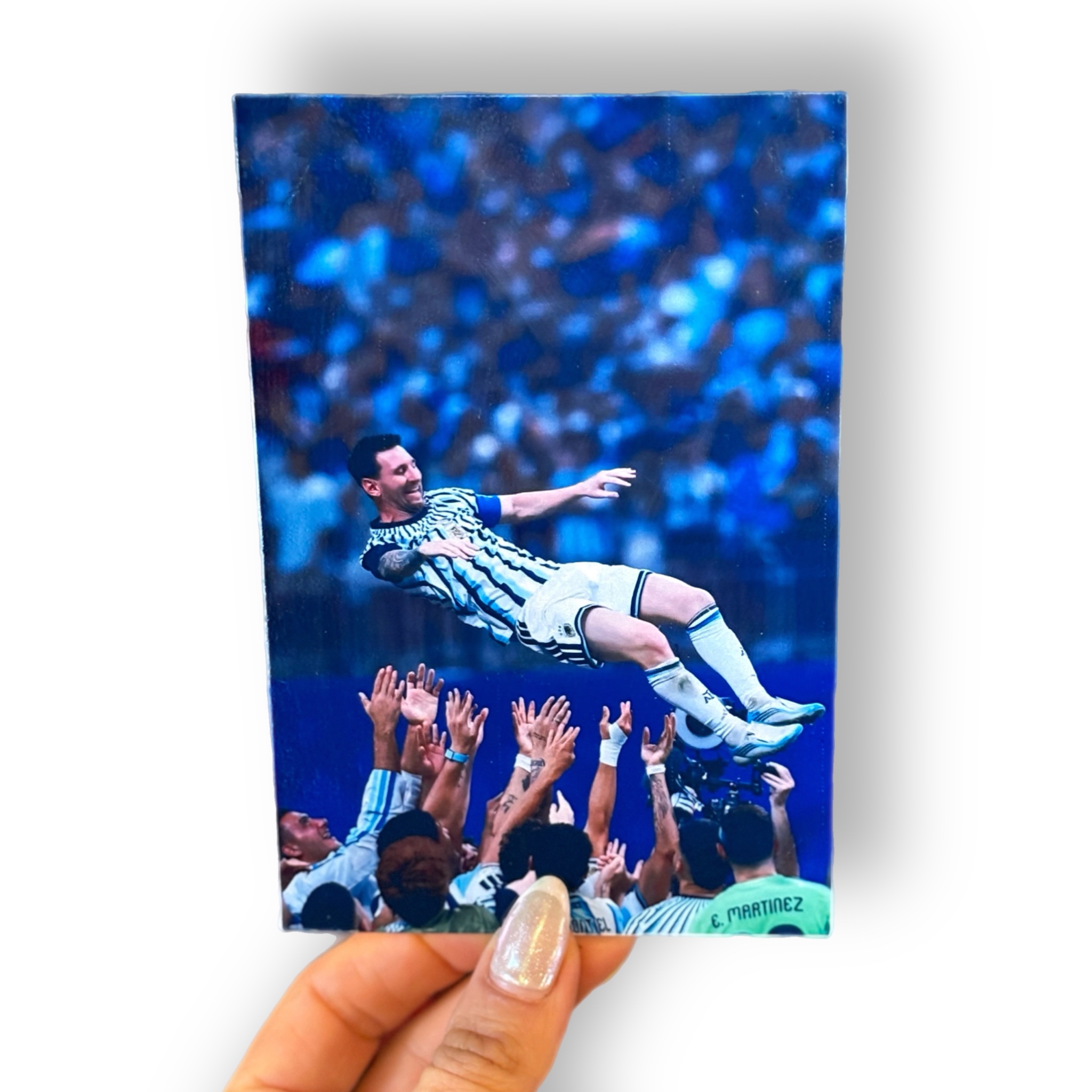 Placa Aluminio 10x15cm – Messi Ta Feliz