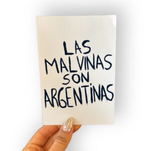 Placa Aluminio 10x15cm - Las Malvinas Son Argentinas