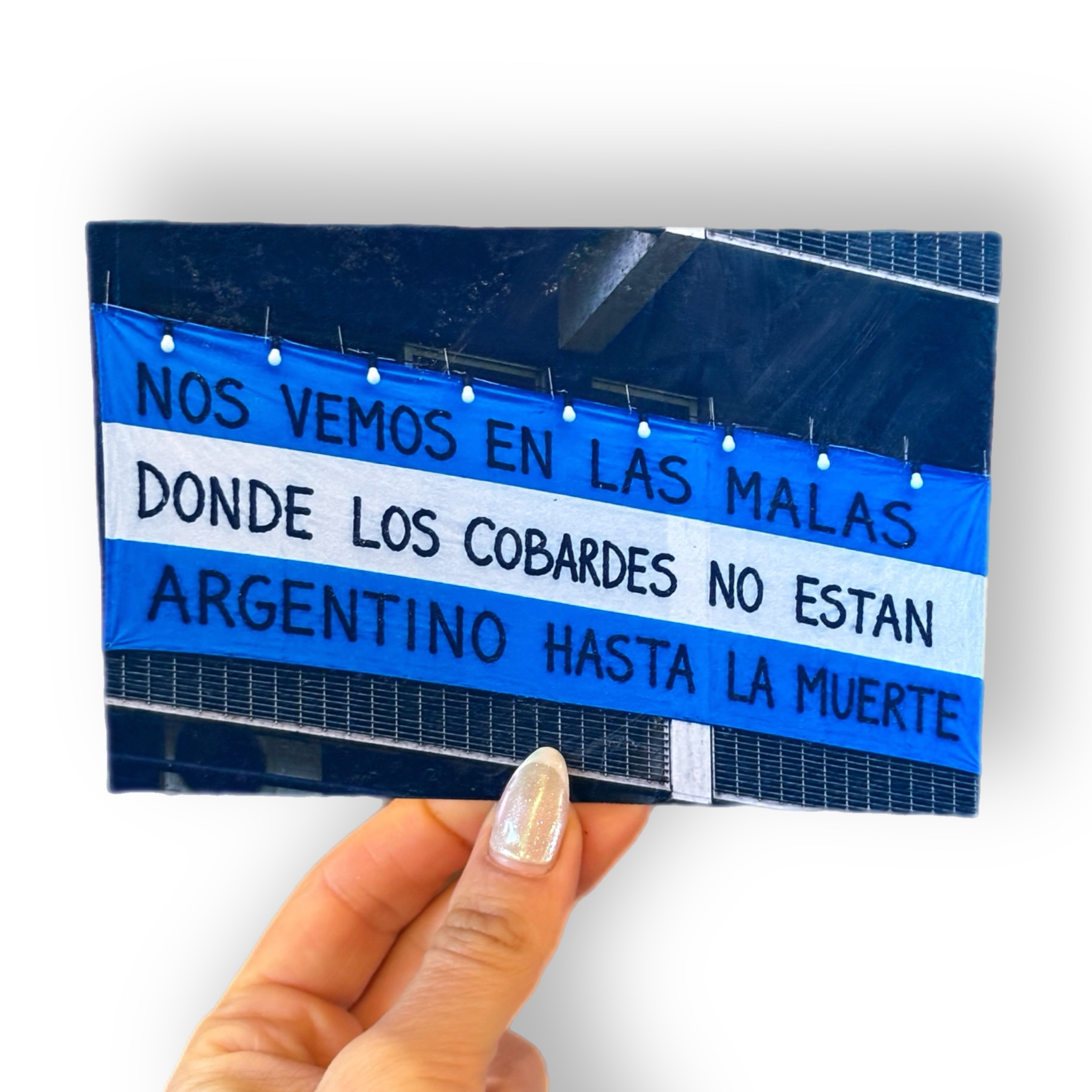 Placa Aluminio 10x15cm - ARGENTINO HASTA LA MUERTE
